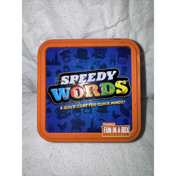 Speedy Words For QUICK MINDS FoxMind Game Fun in a Box Great Stocking Stuffer! - Picture 1 of 8
